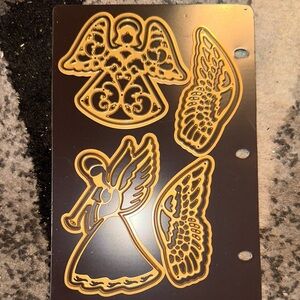 Gold Angel and Wings Stencil Set
